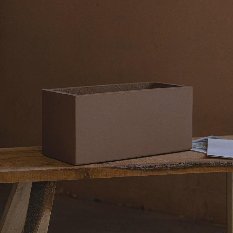 北欧马槽水泥花盆花槽长方形户外大号种植盆庭院绿植落地镁泥花盆