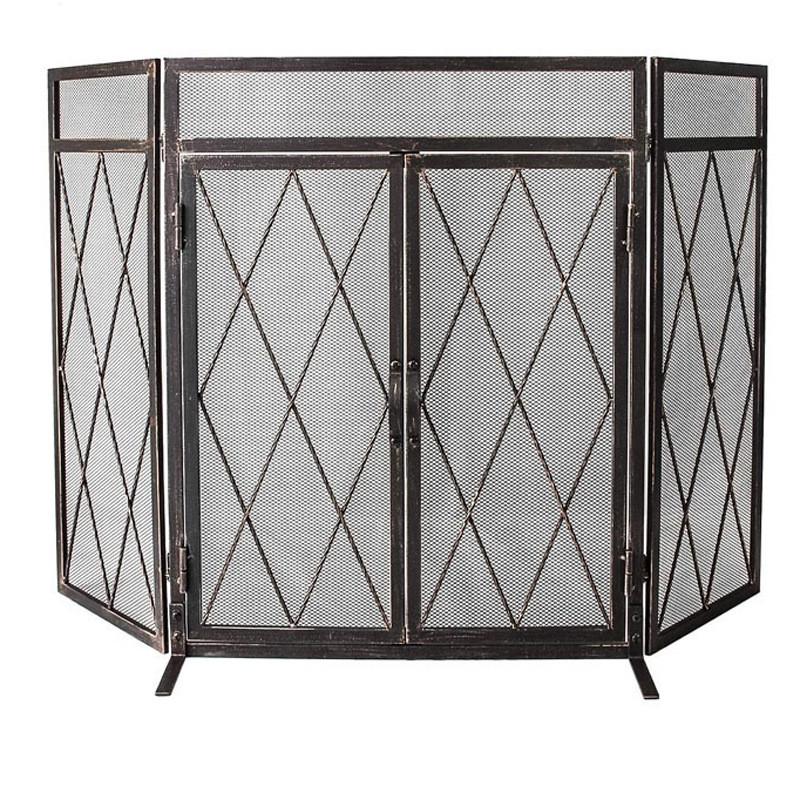 铁艺家用火炉屏风隔断壁炉围栏防护壁炉护栏网装饰屏风壁炉围加网