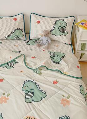 8dwl洗乳胶冰丝凉席四件套可机夏季家用床席夏凉被空调席被可折叠