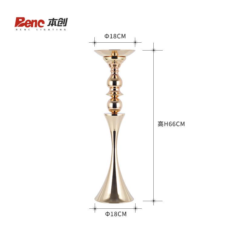 铁艺布置道具烛台桌花架西式婚礼场景装饰摆件金属婚庆餐桌花器