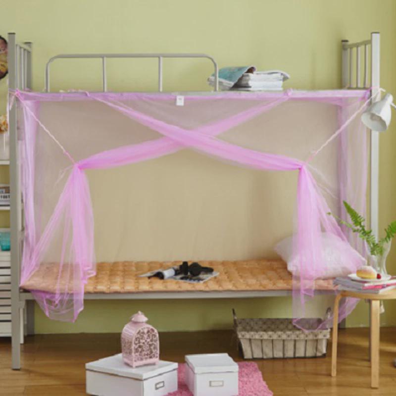 g加密开门款防尘顶学生蚊帐宿舍上铺侧拉链单双人床上下铺m-1.8米