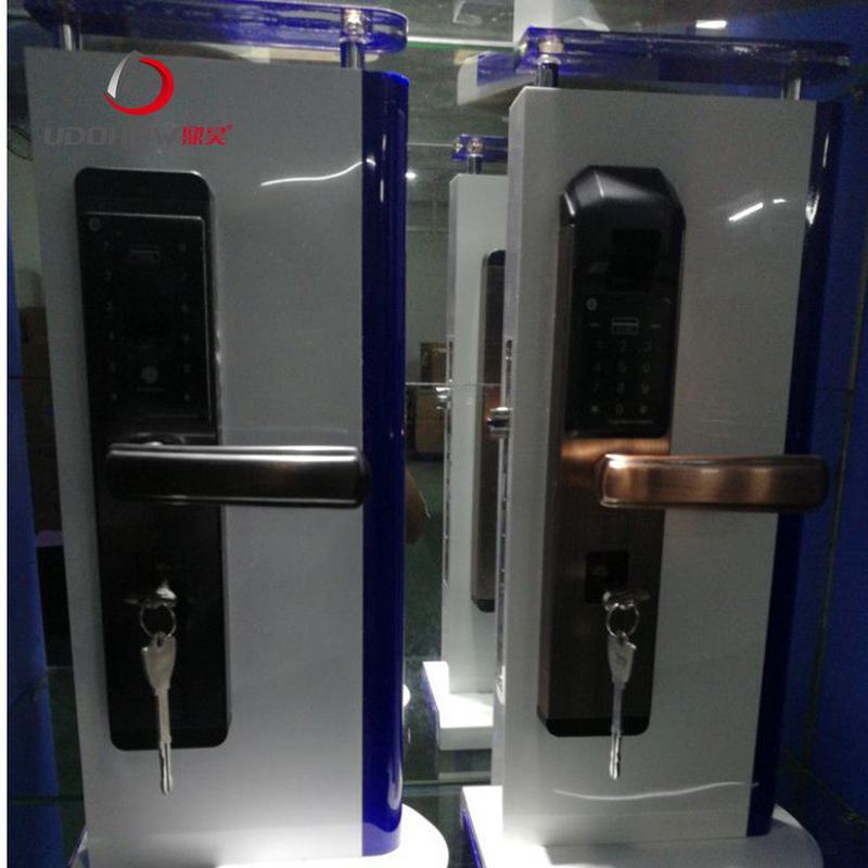 指纹门锁,智能密码锁,防盗大门锁,指纹滑盖门锁,鼎昊智能门锁