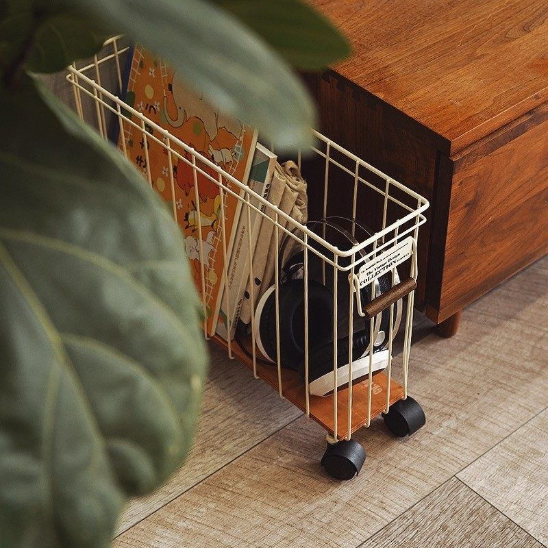 444z缝隙寄居批发。铁艺收纳篮长条杂物窄缝置物筐ins吧台夹缝收,收纳整理,橱柜收纳筐,淘宝优惠券,粉丝福利购,淘宝优惠卷