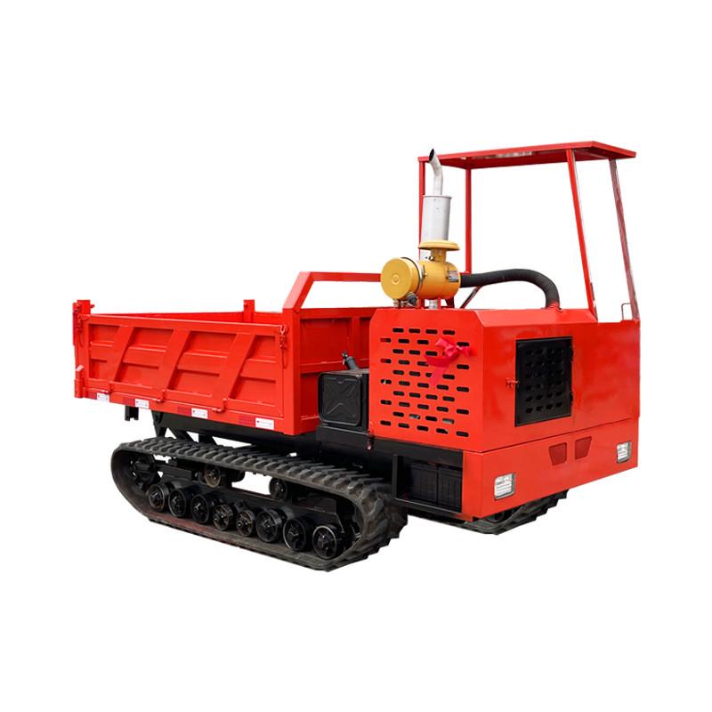 履带式翻斗自卸运输车8吨山地运木材履带车农用爬山虎平板搬运车