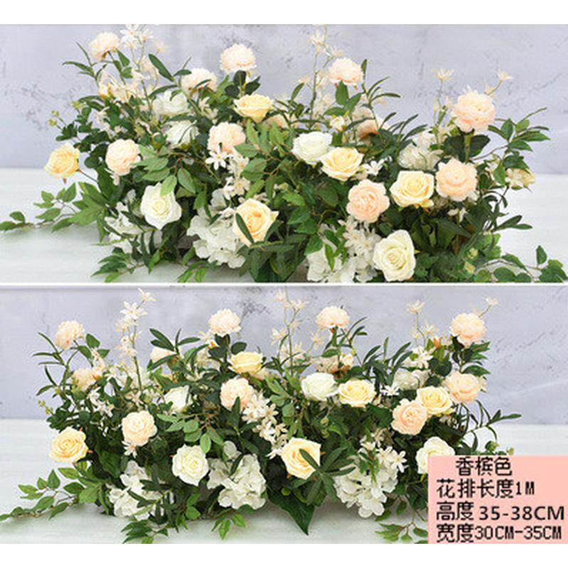 排花头斤卖婚庆假花花t台路引花婚礼现场布置花排装饰路引花艺