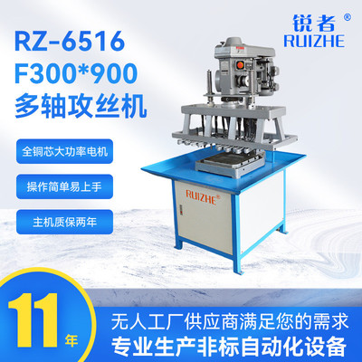 锐者自动齿轮rz-6516-f300*900多头攻丝机式多轴钣金攻牙加工