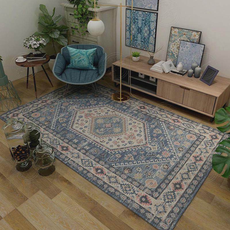 86M0民族风波斯土耳其美式地毯客厅沙发茶几毯书房间卧室床边地垫