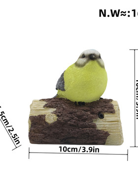 田园新款创意风仿真动物小鸟工艺品摆件家居庭院户外阳台花盆装饰