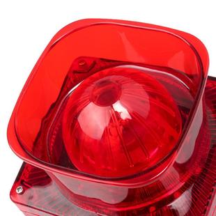 24v声光报警器户外声光 消防声光报警器警号声光喇叭dc12v