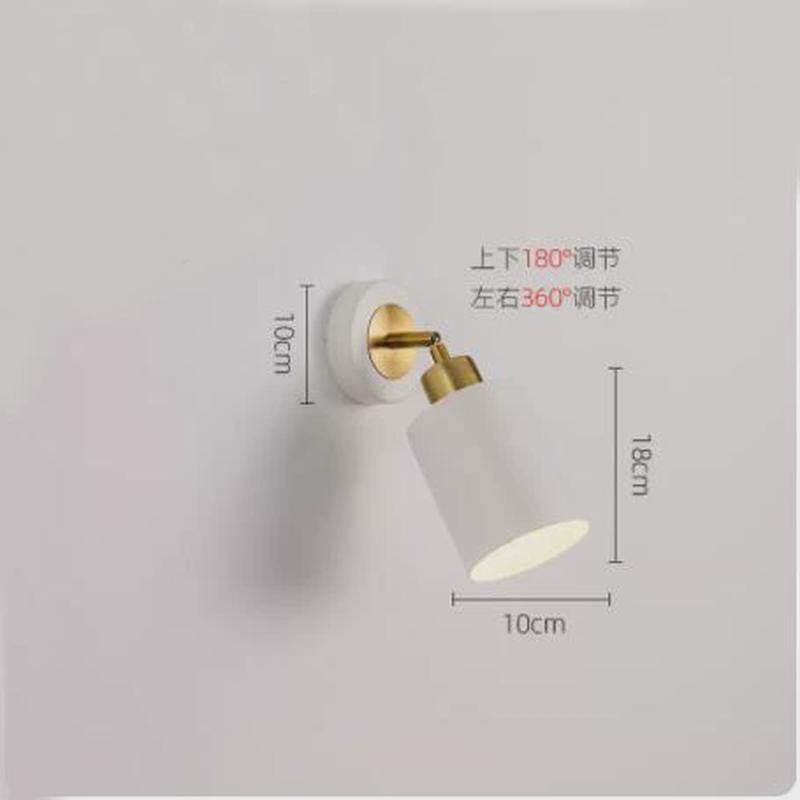 简约现代旋转壁灯北欧卧室书房个性床头壁灯阅读灯创意酒店过道灯