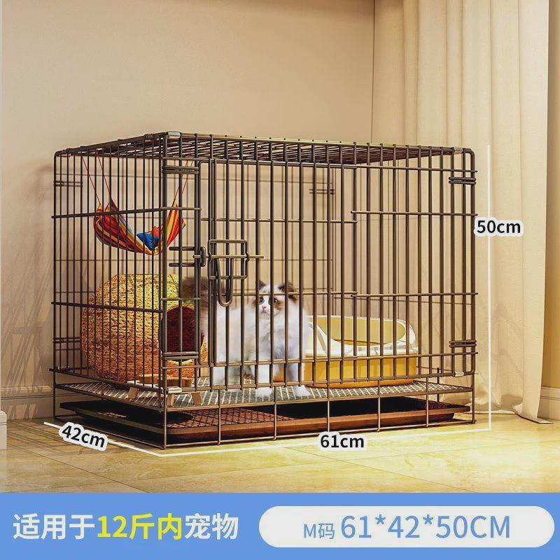 猫笼铁笼猫别墅双层猫笼子超大自由空间不占地猫咪笼子折叠猫猫窝
