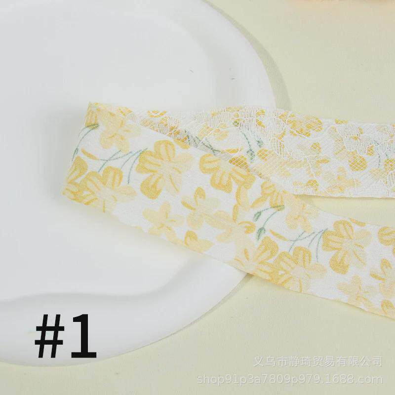 韩版蕾丝花束小碎花布艺织带diy服装辅料饰品装饰蝴蝶结彩带包装