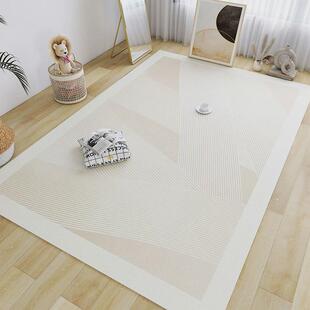 侘寂风客厅地毯满铺可擦免洗可裁剪皮革地垫防水防油易打理爬爬垫