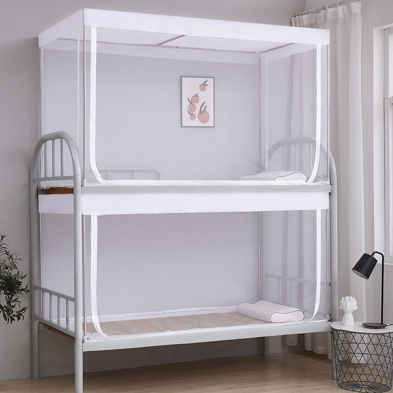 71tx学生蚊帐宿舍专用上下铺通用0.9m单人0.8寝室住校透明伸缩蒙