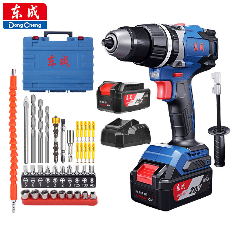 东成20V无刷手电钻冲击电钻DCJZ03-13E工业级大扭力冲击钻起子机