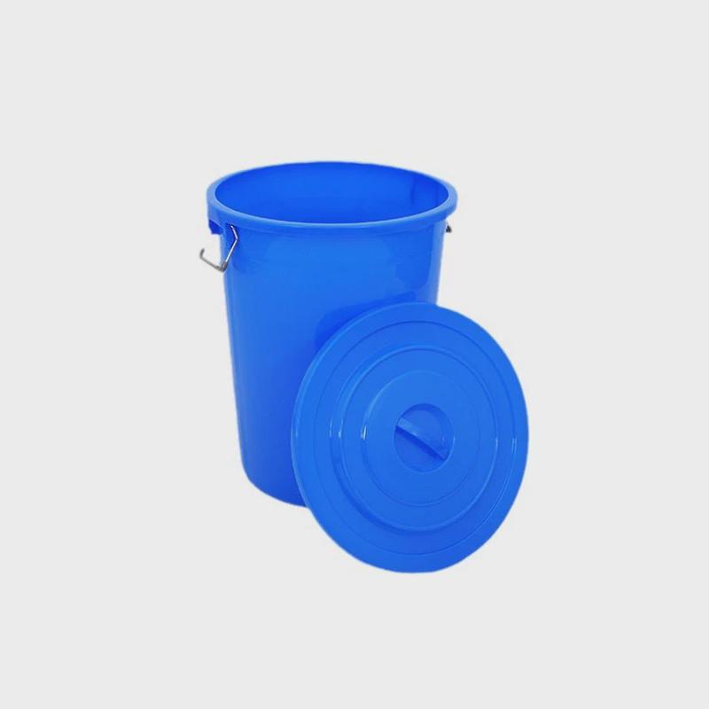 大号带塑料圆桶把手铁160l储水桶家用食用桶带盖