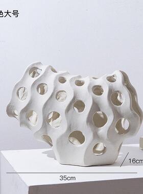 创意样板间珊瑚树脂工艺品摆件极简北欧现代轻奢售楼处软装摆设