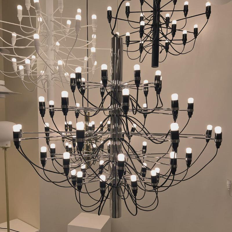 热销盛夏的果实轻法式flos2097意大利别墅挑空loft复式楼客厅吊灯