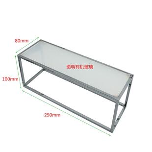 厂家不锈钢亚克力面板陈列立方高低凳子架包包鞋子饰品展示架架