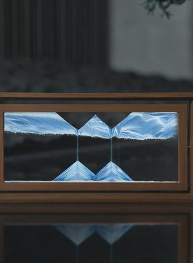 礼品水晶球摆件流沙画摆件彩绘客厅吊脚办公室创意装饰品家居