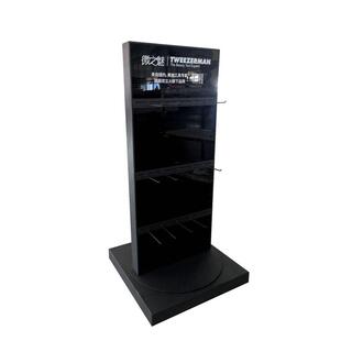 定制商超挂钩陈列架旋转洞洞板置物架落地挂钩饰品旋转展示架金属