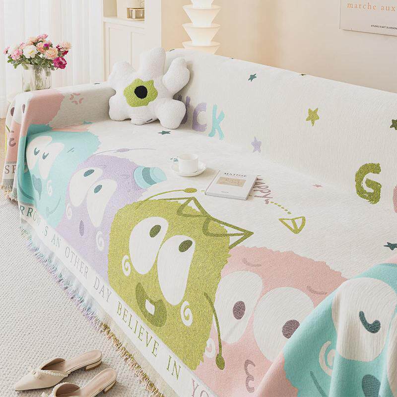 新款2024沙发盖布坐垫四季通用沙发巾防滑卡通沙发套罩全包万能套