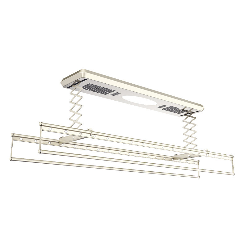 多功能晾衣架电动升降式阳台遥控智能晾衣机四杆可伸缩晒衣架