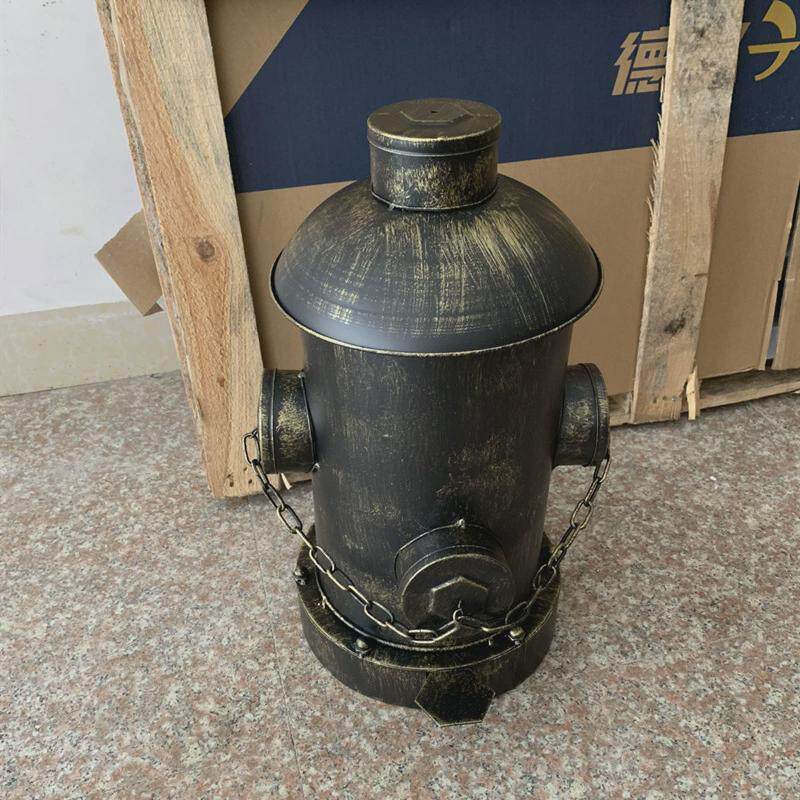 复古工业风创意垃圾桶个性消防栓脚踩家庭用收纳桶酒吧客厅脚踏式