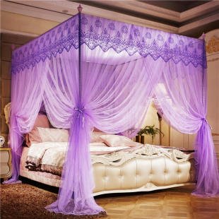 红色蚊帐婚庆宫廷中式帐子浪漫新婚1.8m床纹帐家用婚房结婚陪嫁风