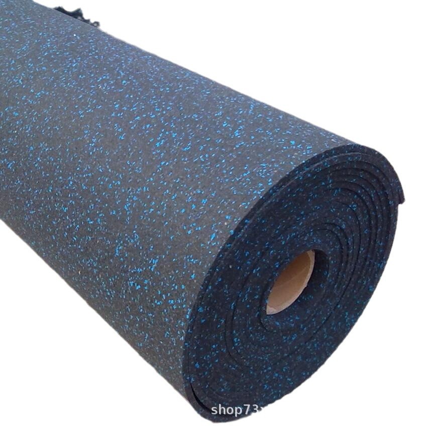 减震防滑健身房加厚卷材地垫家用商用多功能图案颗粒隔音地垫橡胶