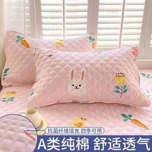 家用情侣双人枕芯内胆套 2TCU夹棉加厚枕头套小清新枕套一对装