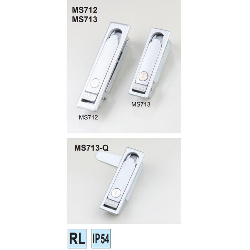 工业电气柜门锁杠杆门锁汽车拖车门锁网络机柜门锁MS712-2A-3A-Q图片