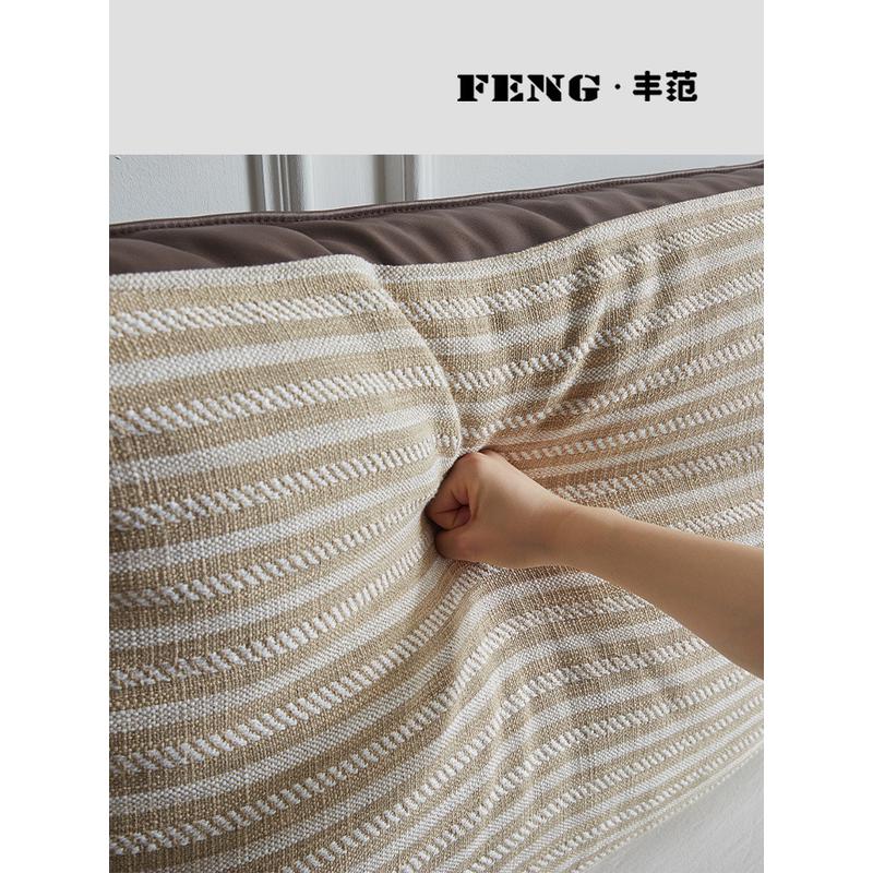 JW床头软包双人羽绒大靠垫自粘床上靠枕无床头靠枕现代简约靠背