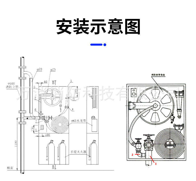 товар из китая jps0.8软管卷盘自救消防卷消万盘厂家直销lqg16轻便型消防水龙