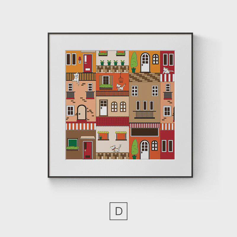 北欧小众艺术客厅沙发背景墙装饰画极简卧室床头壁画现代简约挂画