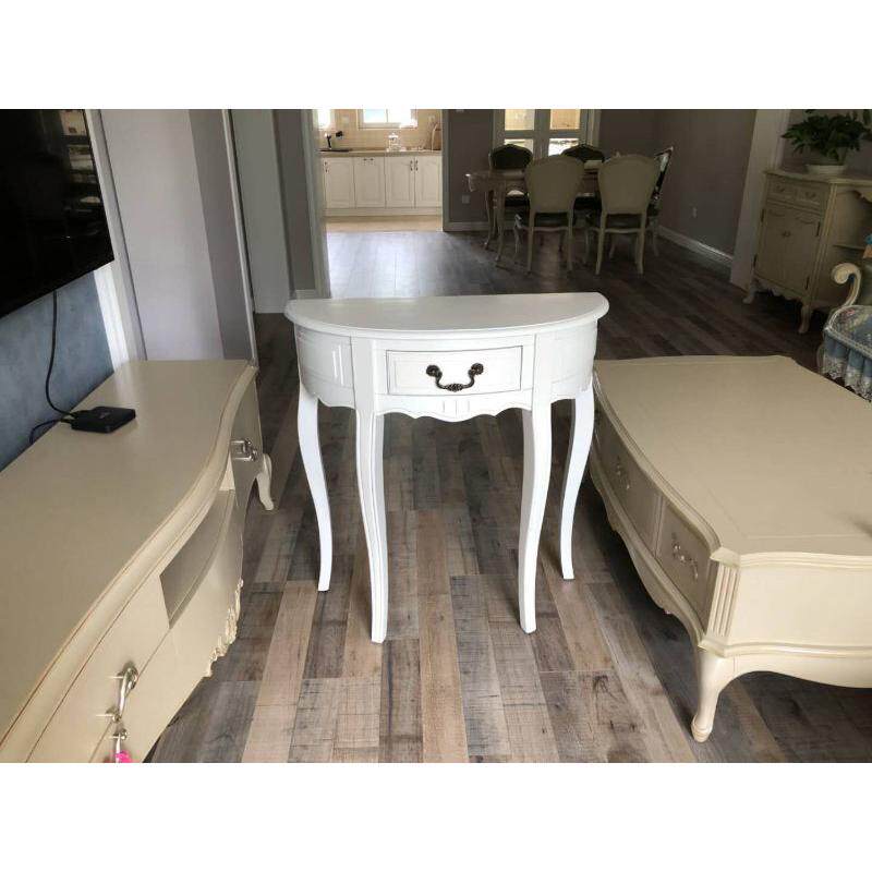 美式实木半圆欧式走廊简约玄关台玄关桌门厅隔断玄关柜靠墙玄关桌