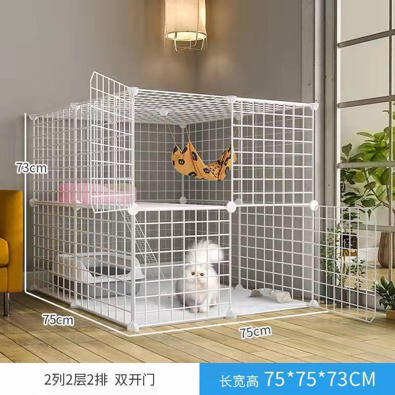 猫笼子三层室内家用猫咪别墅超大自由空间带厕所一体两层小型猫屋