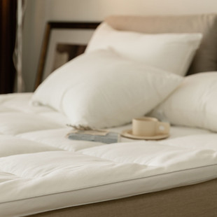 软垫酒店床垫加厚折叠床褥子羽丝绒保暖民宿纤维宿舍双人1.5米1.8