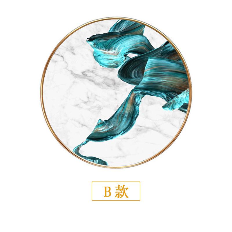 现代简约客厅装饰画沙发背景墙创意艺术壁画玄关抽象圆形挂画图片