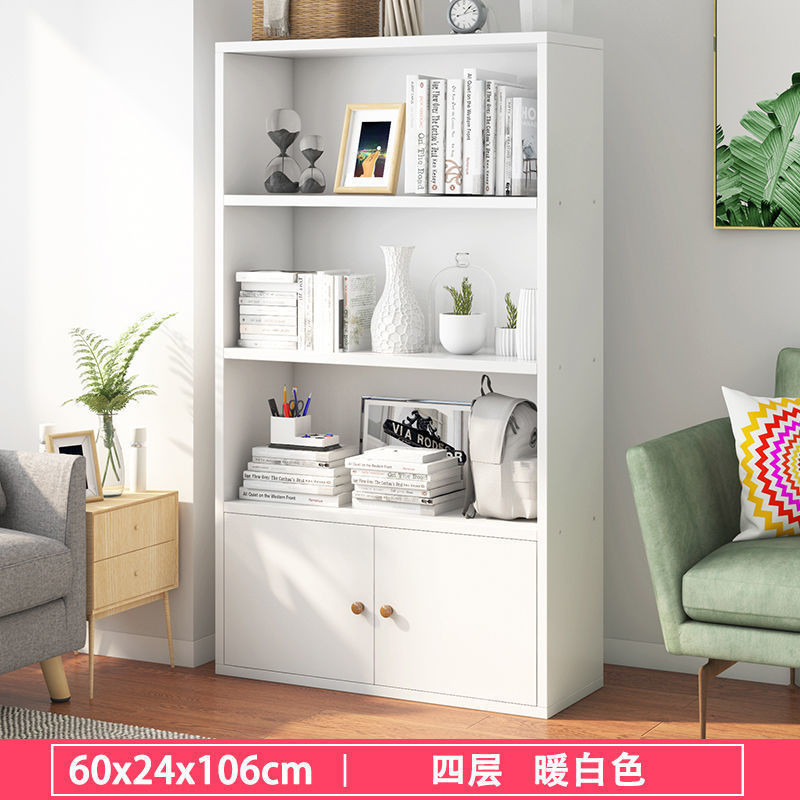 飘窗柜子置物柜书架简约落地储物柜窗台家用简易多层收纳置物架
