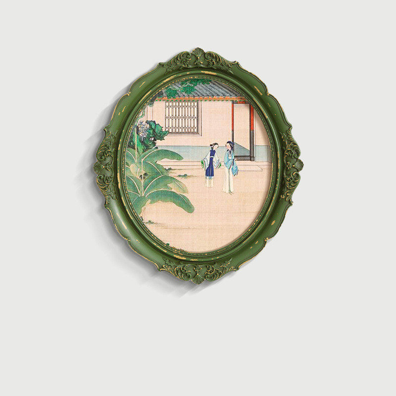 红楼梦相框玄关装饰画法式中国风古典雕花餐厅客厅挂画新中式周边