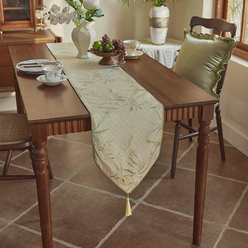 国风防水桌旗茶席茶台桌垫新中式禅意垫布长条茶桌布茶几台布布艺