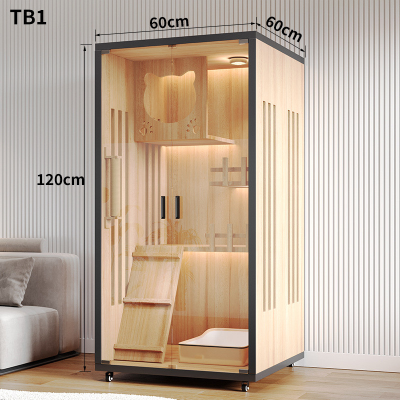 猫别墅实木猫咪家用猫舍猫屋超大自由空间猫笼子房子豪华猫窝猫柜