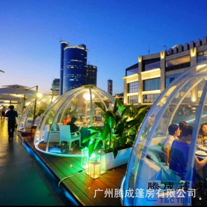 新品半圆型球形透明pc星空房玻璃网红泡泡屋民宿帐篷酒店户外野营
