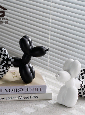 玄关气球狗摆件软装高级感轻奢客厅餐边柜装饰品搬家礼物乔迁新居