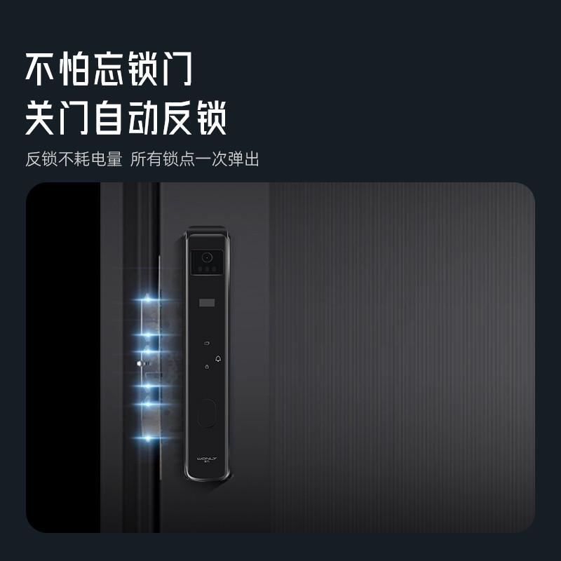 王力智能门锁密码锁猫眼门锁入户大屏家用智能锁指纹锁p50pro