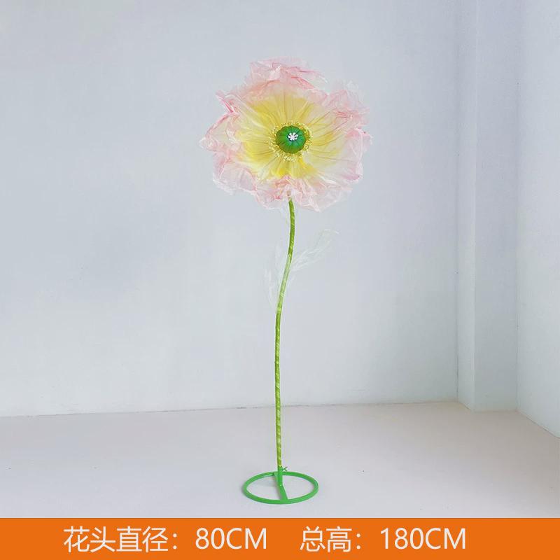 婚庆路引花商场美陈纱橱窗摄影布置活动台网美人花花丝婚礼舞铁艺