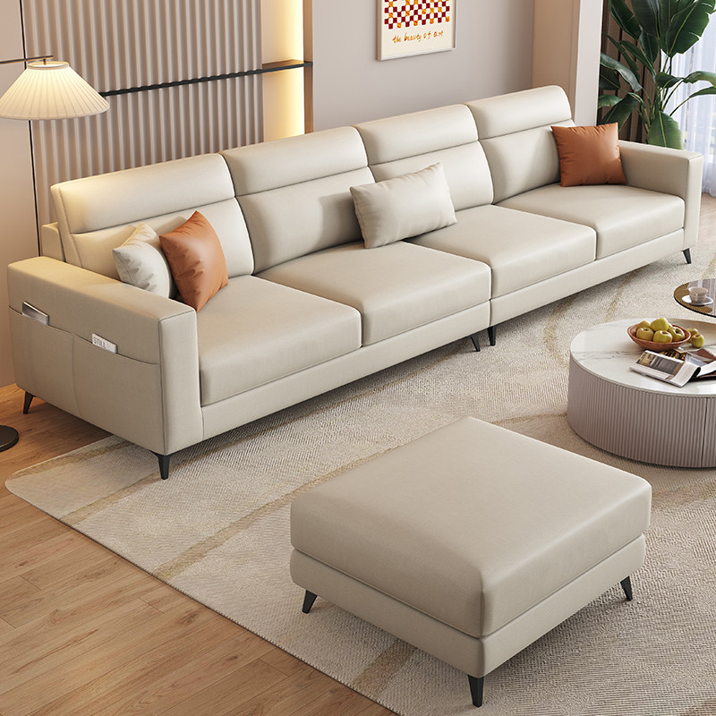 hf2x2024四人可拆洗棉麻布艺沙发客厅现代简约猫抓皮小户型新款位