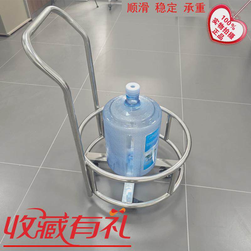 定做加厚不锈钢汤桶架奶茶桶架带滑轮食堂餐厅保温桶泔水桶架推车