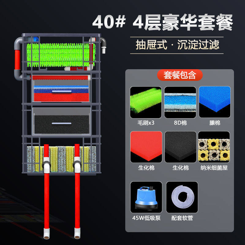周转箱过滤配件全套鱼缸过滤器干湿分离鱼池箱户外沼泽净水滴流盒,宠物/宠物食品及用品,过滤设备,淘宝优惠券,粉丝福利购,淘宝优惠卷